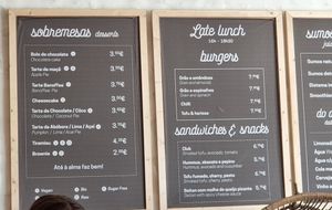 Meny at daTerra in Faro