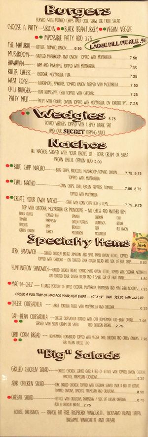 6/27/21 Menu Page 4/4 at L.A. Cafe in Waterford