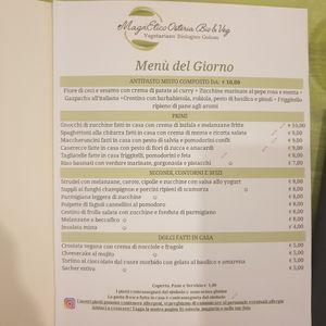 Menù at Magn'etico Osteria Bio & Veg in Borgo San Lorenzo
