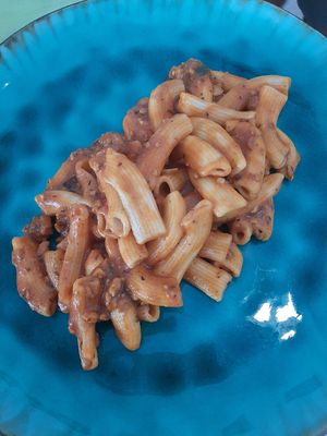 Pasta with very good tomato sauce at Magn'etico Osteria Bio & Veg in Borgo San Lorenzo