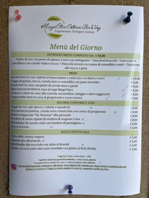 Menu  at Magn'etico Osteria Bio & Veg in Borgo San Lorenzo