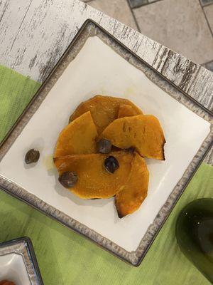 Roasted pumpkins  at Magn'etico Osteria Bio & Veg in Borgo San Lorenzo