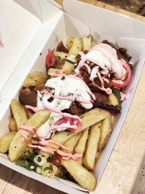 Doner Loaded Fries at V Street Kitchen in Cleethorpes