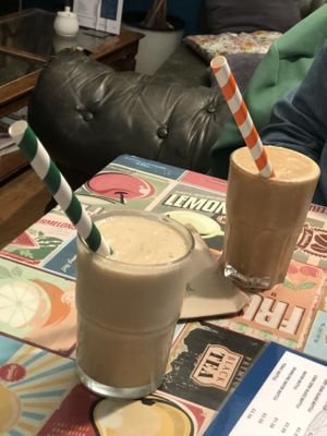 Peanut butter milkshake   at James' Cafe Bistro in Leicester