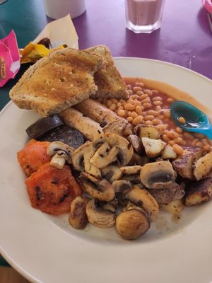 Vegan full English at James' Cafe Bistro in Leicester