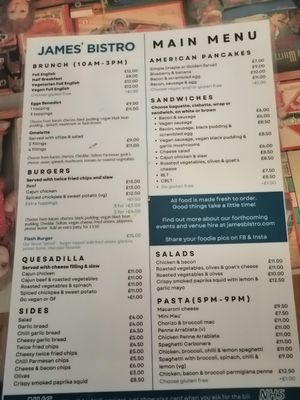  at James' Cafe Bistro in Leicester