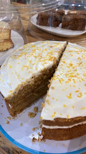 Yummy carrot cake  at The Green Kitchen in Northwich