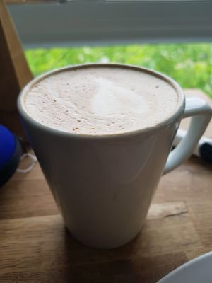 Decaf soya latte 😋 at The Staiths Cafe in Gateshead