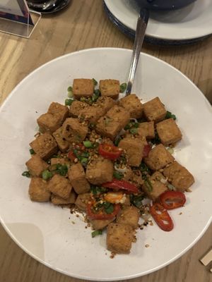 Salt and pepper tofu   at La La Noodle in Las Vegas