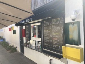Ordering window  at Rasta Taco in Laguna Beach