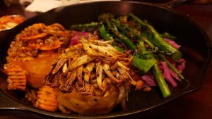 Roasted squash bowl ($19). Pretty tasty and creative. Vegan by default. at Frank O'Dowd's Irish Pub & Grill in Galena