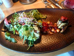 Entrance: zucchini rolls 😋 at Ox&Ehrlich in Lermoos