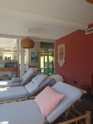 Spa area at Ox&Ehrlich in Lermoos