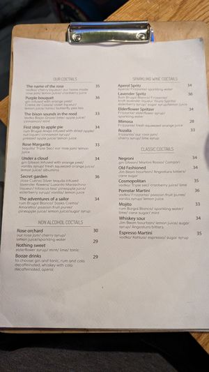 Menu page 3 at Pierwszy Stopien in Krakow