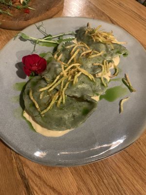 Tofu dumplings   at Pierwszy Stopien in Krakow