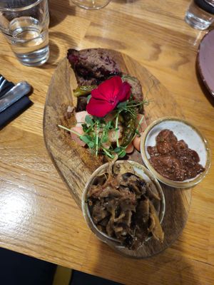 Mushroom patte at Pierwszy Stopien in Krakow