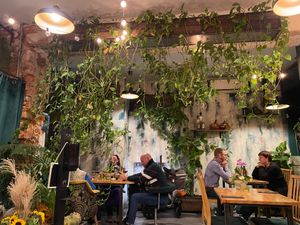 Inside the restaurant at Pierwszy Stopien in Krakow