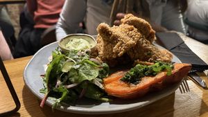 Oyster mushrooms   at Pierwszy Stopien in Krakow