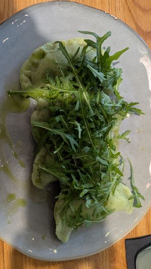 Pierogi at Pierwszy Stopien in Krakow