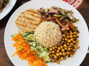 Main dish  at Govinda's in Santa Marta