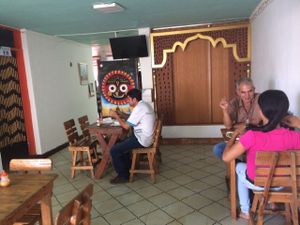 inside  at Govinda's in Santa Marta