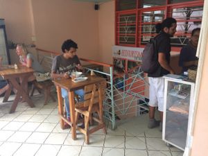 terrace  at Govinda's in Santa Marta