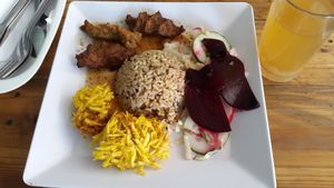 Great vegan meal. I enjoyed it a lot. Very friendly people committed to improve the world and protect the environment. The wifi connection was good. I also went to their spiritual center outside of Santa Marta in the foothills of the Sierra Nevada to have more vegan food and to do a yoga course. at Govinda's in Santa Marta