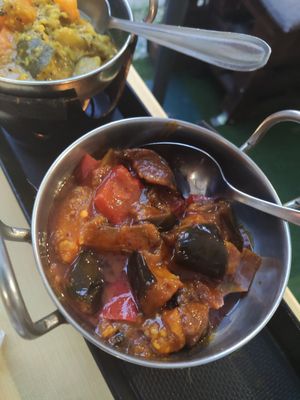 Aubergines at Serendib in Milan