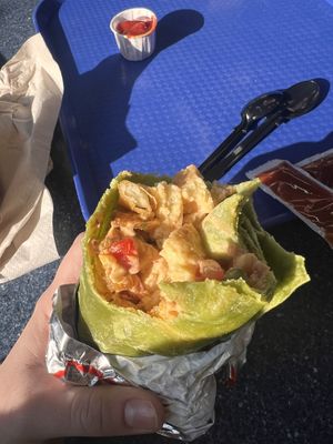 Just egg soyriso burrito   at Disneyland - Galactic Grill in Anaheim
