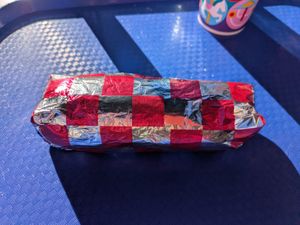 Soy chorizo burrito at Disneyland - Galactic Grill in Anaheim