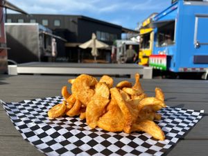 large fry at Gnarlys - Swan Dive in Portland