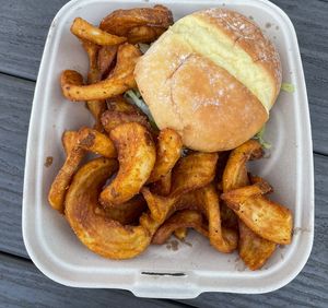“Dang Burger”, Fries  at Gnarlys - Swan Dive in Portland
