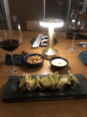 Gyozas with mushrooms   at Kioto in Neiva