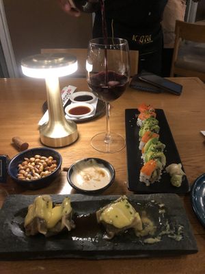 Vegan sushi  at Kioto in Neiva