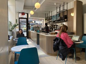 Inside at Amano Café in New York City