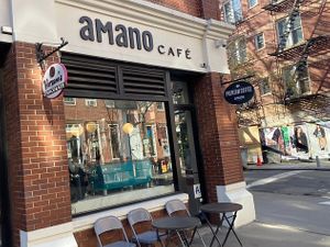 Front at Amano Café in New York City