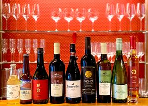 Vegan Wine, Sake, Beer, Apple Cider. at Kappo Sora in Osaka