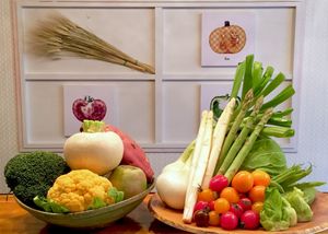 Seasonal Vegetables. at Kappo Sora in Osaka