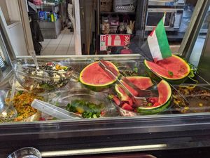 Salads at Silk Road Cafe in Dublin