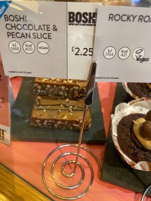 New partnership with “Bosh” vegan chocolate slice  at Costa Coffee in North London