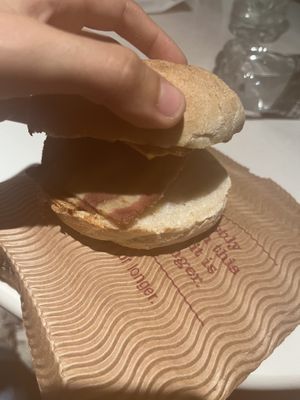 Vegan b’con sandwich   at Costa Coffee in North London