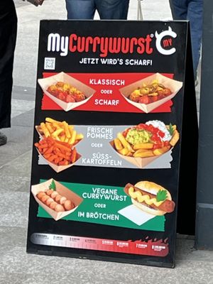 Menu   at My Currywurst in Stuttgart
