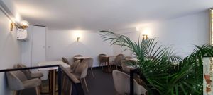 Seats upstairs at Bulle in Paris