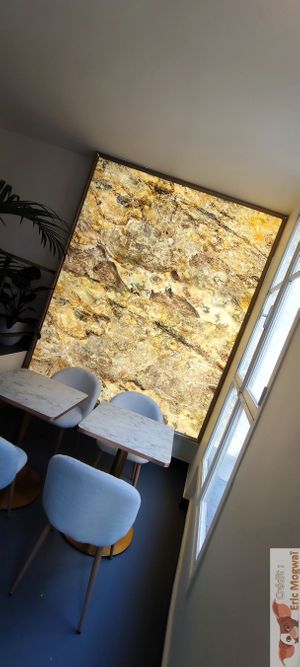 Seats upstairs at Bulle in Paris