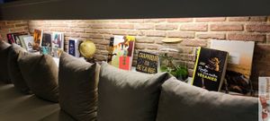 Seats upstairs at Bulle in Paris