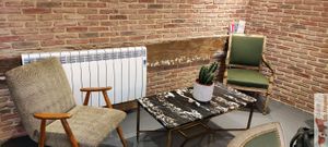 Seats upstairs at Bulle in Paris