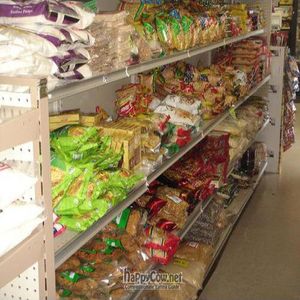 Shelves filled with spices, tons of dal, everything you could ever want to make great Indian meals. at Taste of India Grocery in Colorado Springs