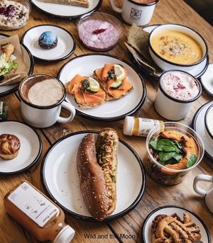 Tasty and healthy foods to take home or eat at the cafe.   at Wild & The Moon - Ave de Champs Elysées in Paris