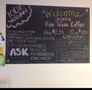 board at No Udder Desserts in Woodland Hills