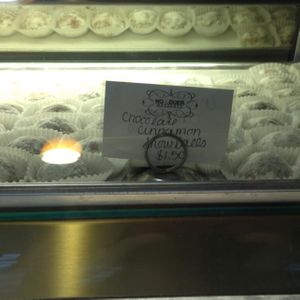 dessert case at No Udder Desserts in Woodland Hills